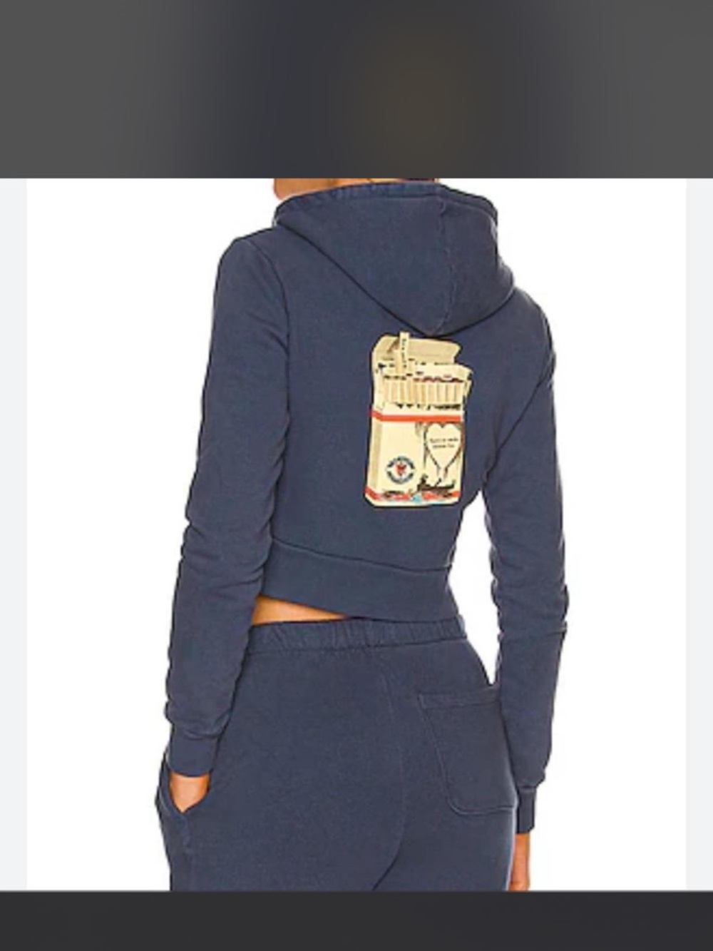 Boys Lie Navy Track Jogger Set with Printed Patch
